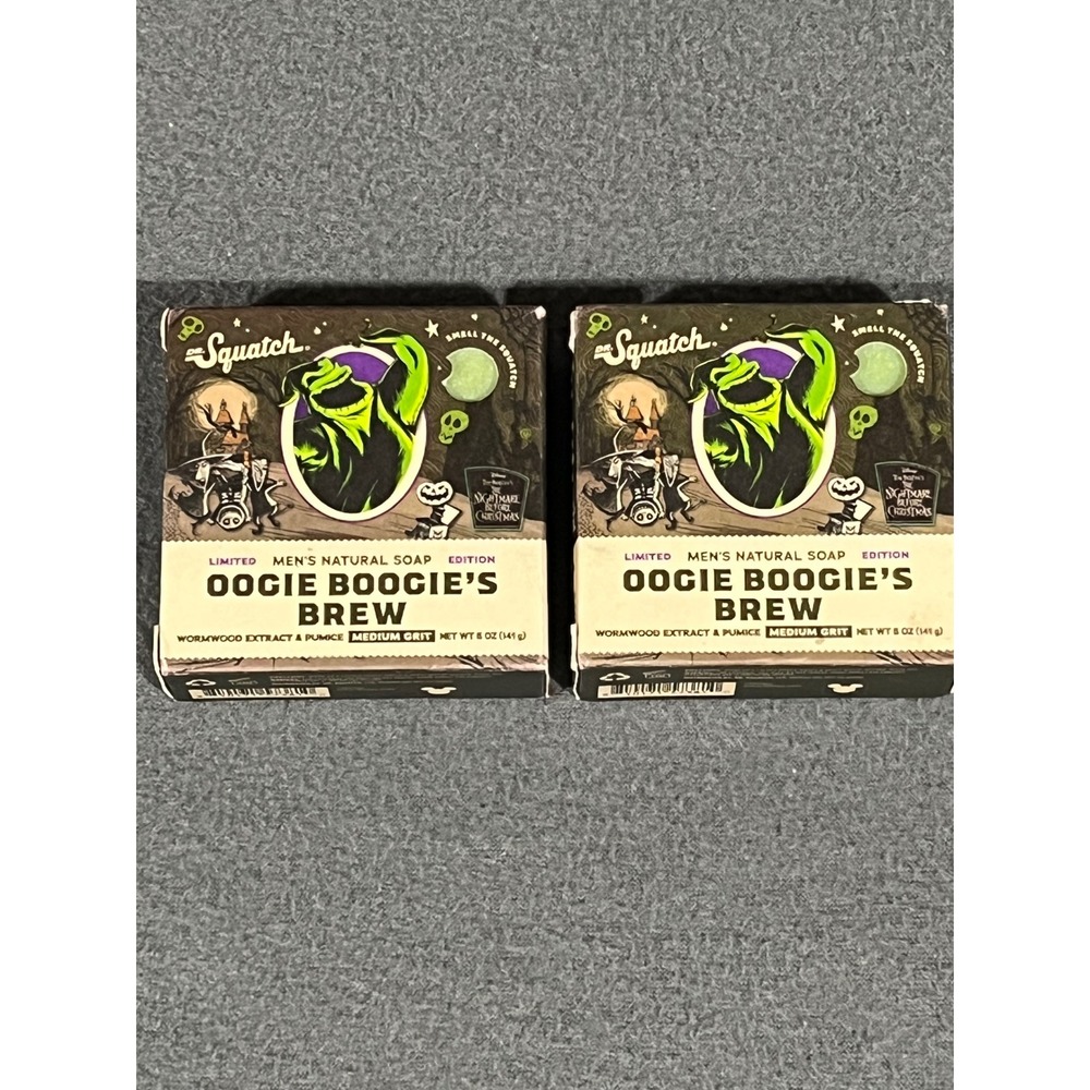 Dr Squatch Oogie Boogie's Brew Soap 2 Pack Nightmare Before Christmas Limited Ed